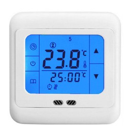 Extra Load LCD Touch Screen Thermostat (Floor & Air Sensing Thermostat) 30 Amps